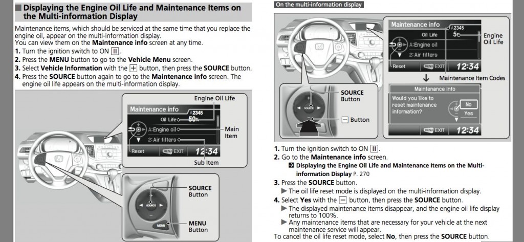 Honda Crv Reset Code