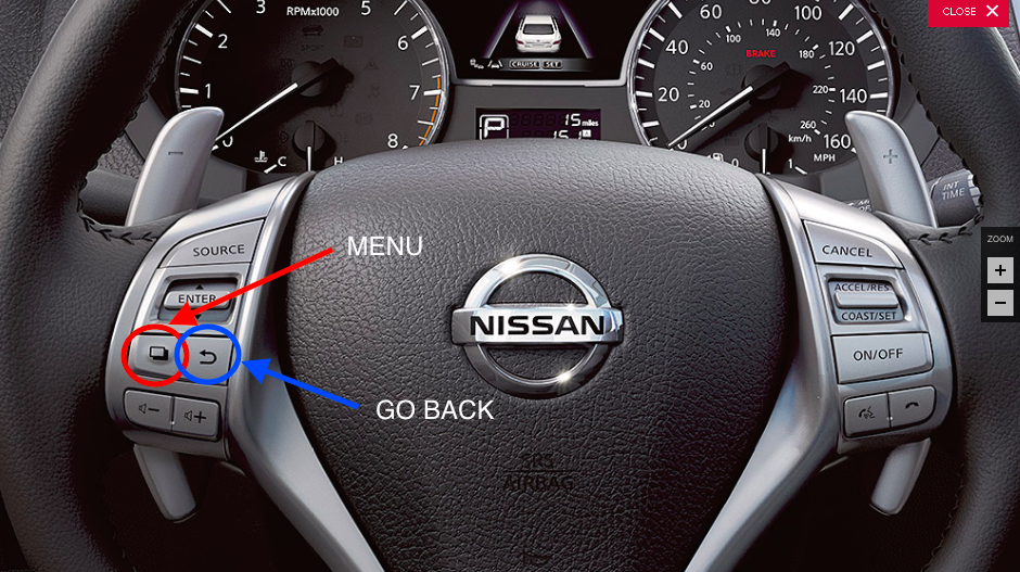 Nissan altima steering wheel controls #8