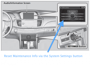 Using the nav screen to reset.