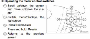 Using the Multi-Info Display