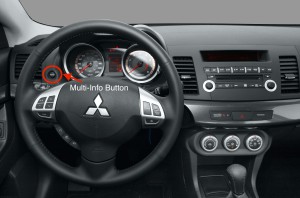 2010 Mitsubishi Lancer Multi-Info Display Button