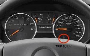 2012 Chevrolet Colorado TRIP button