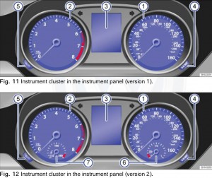 2015 VW Instrument Cluster