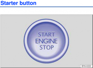 2015 VW START/STOP Switch