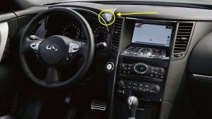 2017 Infiniti QX70 Interior Controls