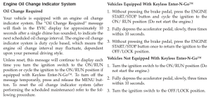 2013 Ram 1500 Oil Change Required Reset Instructions