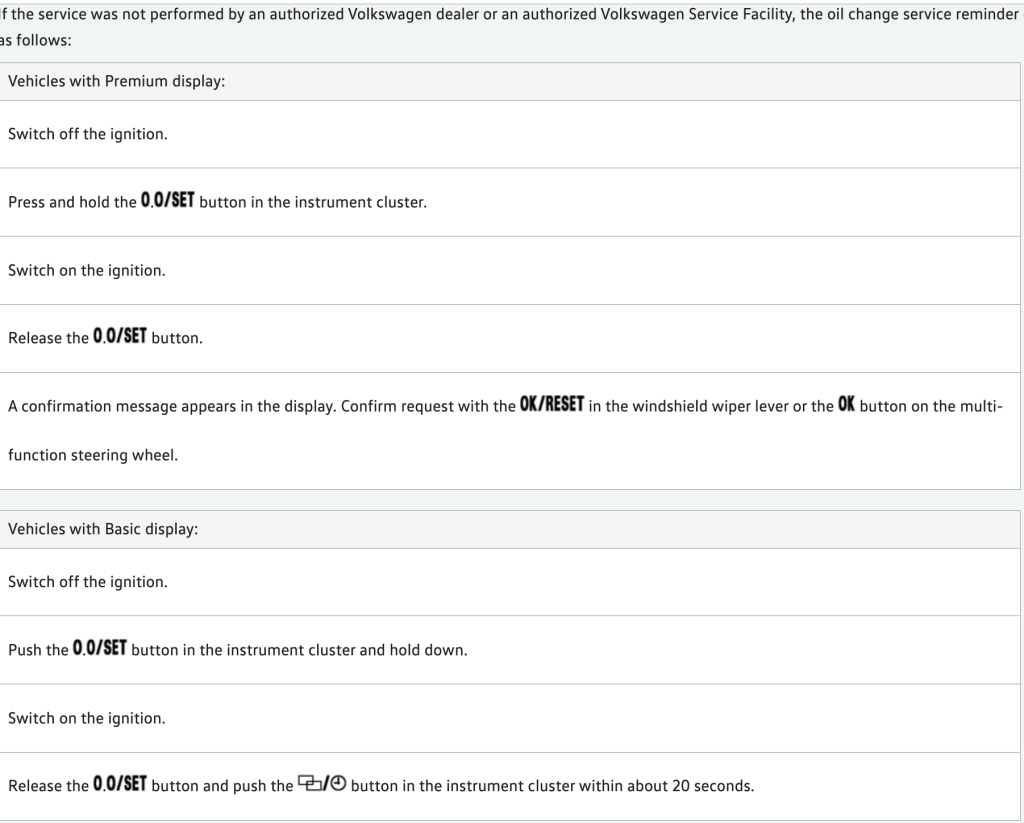 OilReset » Blog Archive 2014 Volkswagen Beetle Service Reminder Reset