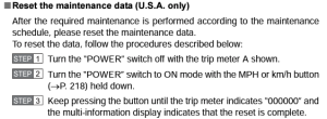 2014 Toyota Prius Maintenance Data Reset