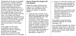 2015 Buick Regal Oil Life Reset Instructions