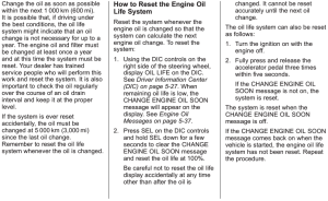 2015 Cadillac Escalade Oil Life Light Reset Instructions