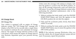 2015 Chrysler 200 Oil Change Reset Instructions