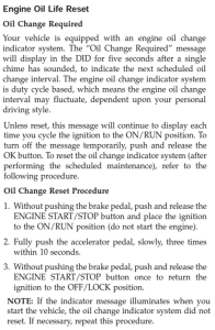 2015 Dodge Durango Oil Change Light Reset Instructions