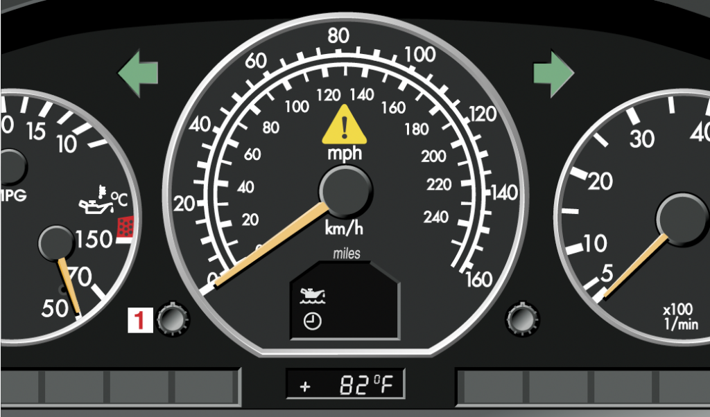 2001 Mercedes SL500 Trip Odometer Button