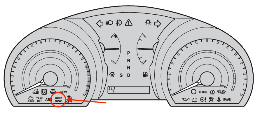 how to reset maintenance light toyota highlander 2005