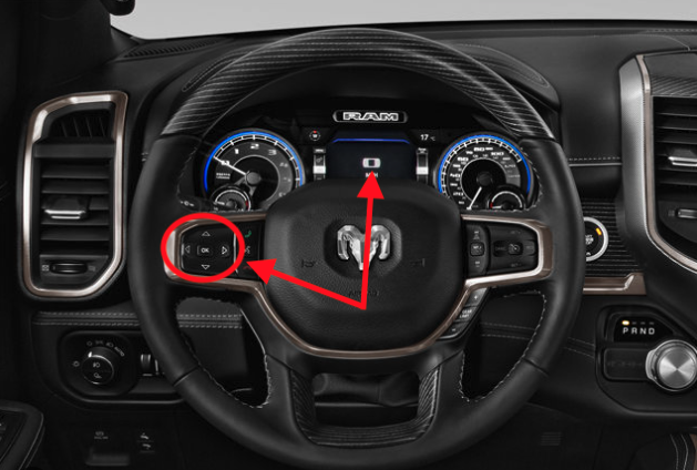 2021 Dodge Ram 1500 Steering Wheel Controls
