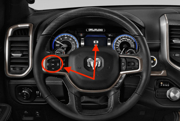 2021 Dodge Ram 1500 Steering Wheel Controls